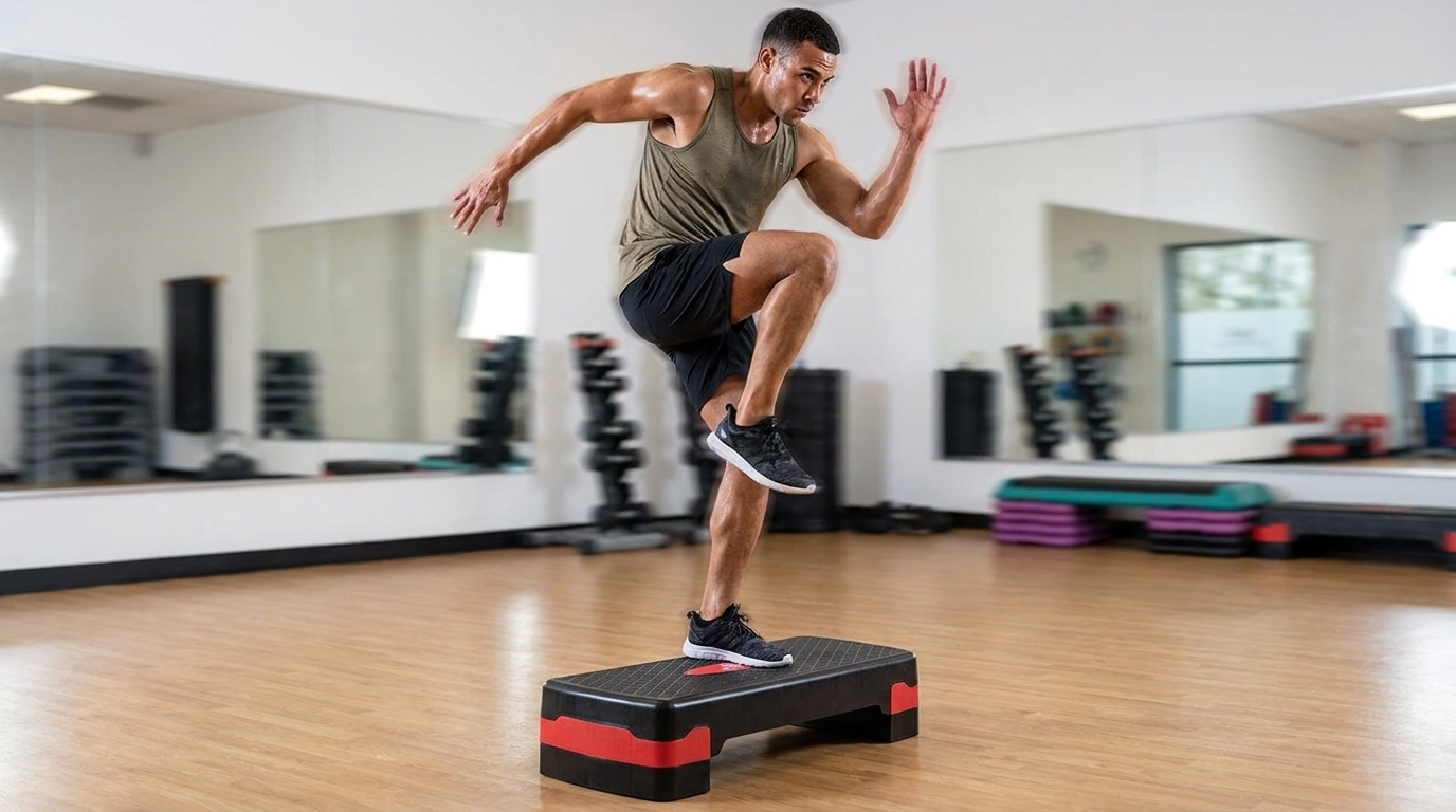 15-Minute Aerobic Stepper HIIT for Core Strength and Fat Loss