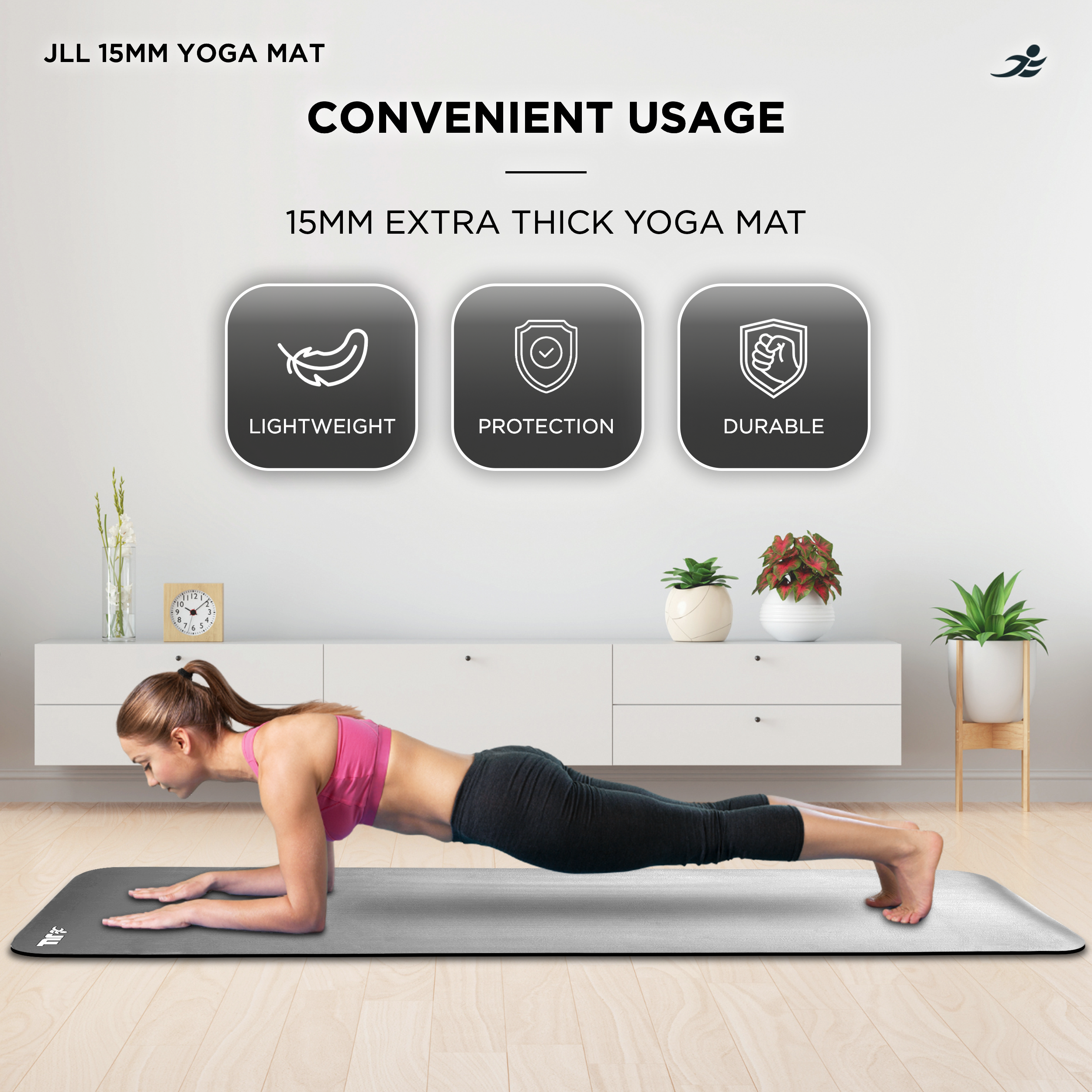 15mm Yoga Mat Extra-Thick