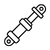 Blue and white generic map pin icon with a circular center, used as a location marker in digital maps or user interfaces.