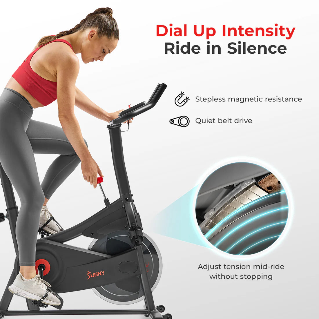 Active 100 Smart Magnetic Cycling Exercise Bike