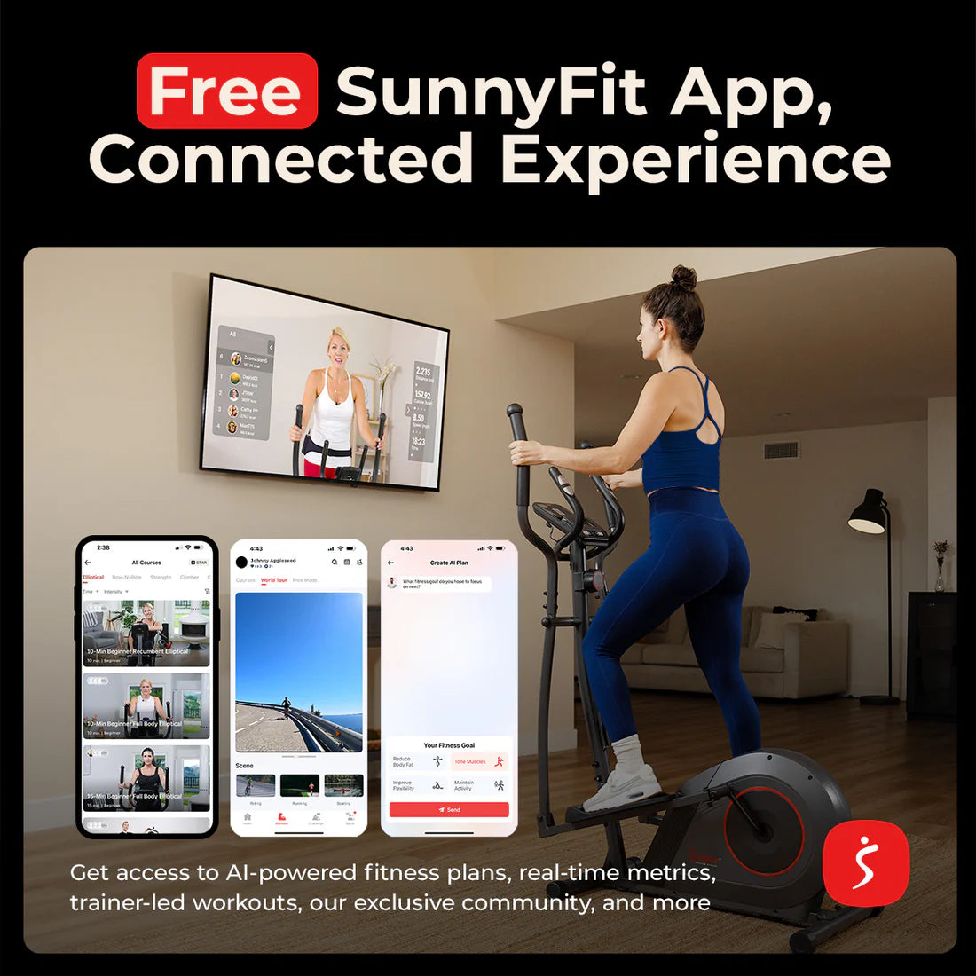 16-Level Smart Magnetic Resistance Elliptical