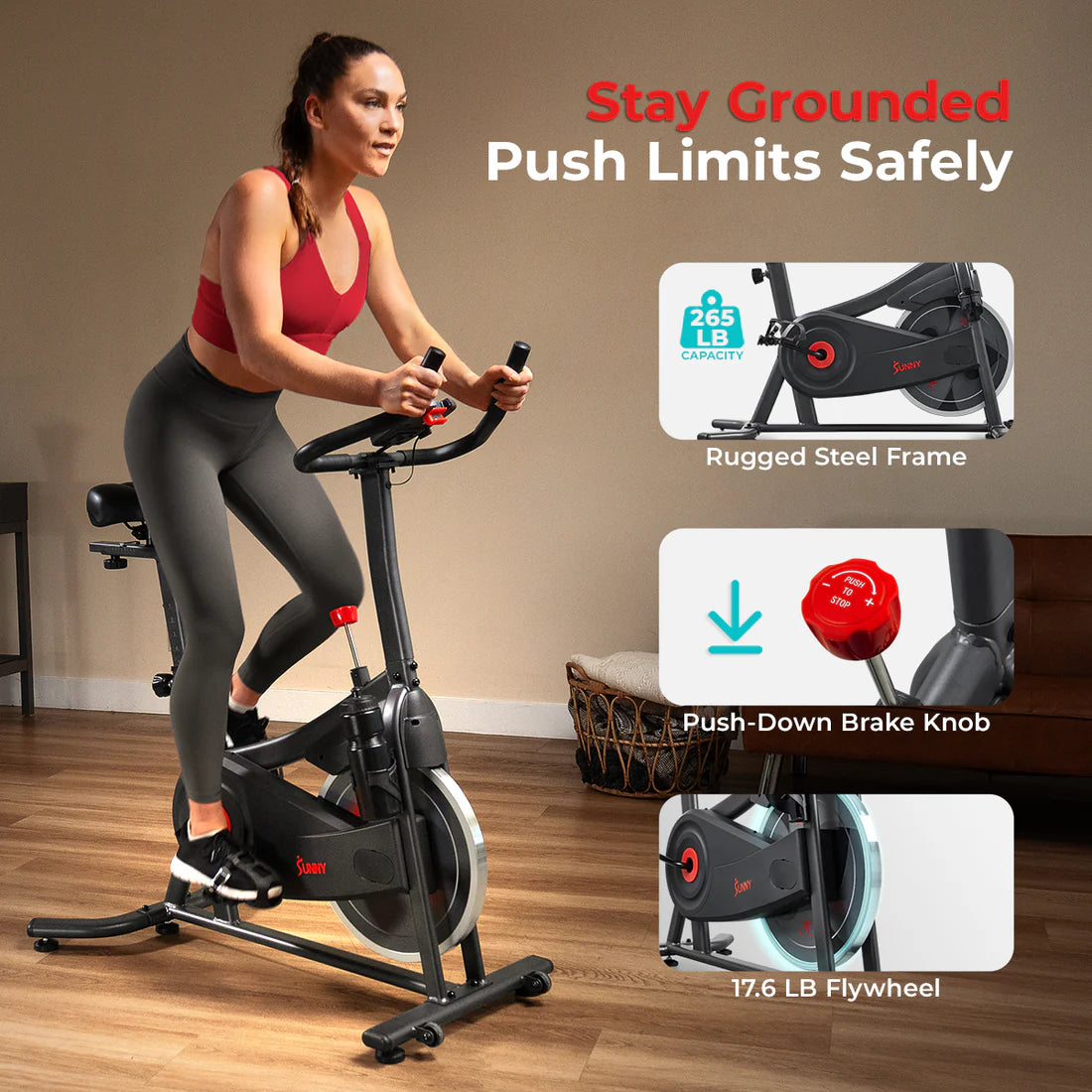 Active 100 Smart Magnetic Cycling Exercise Bike