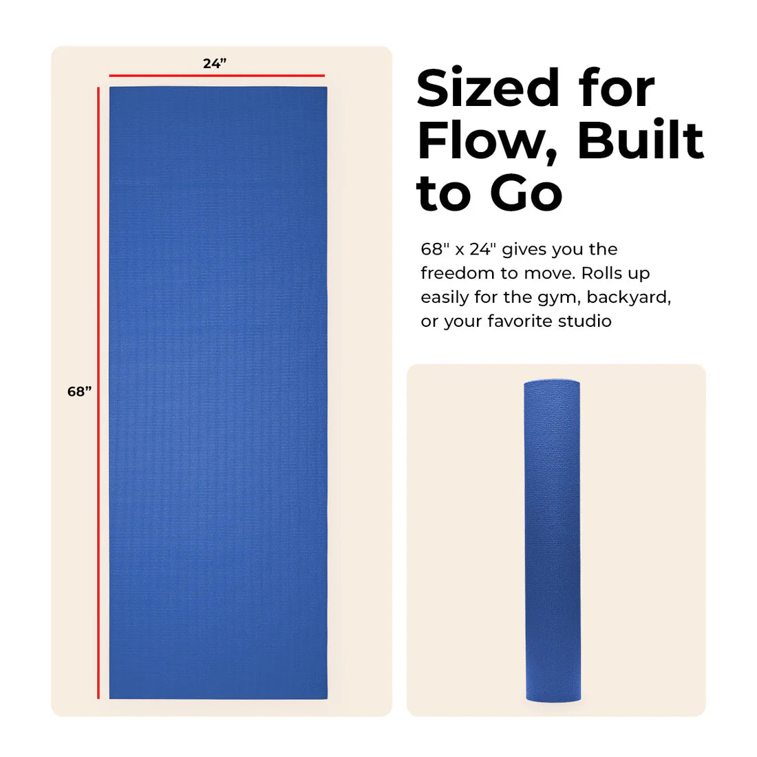 Sunny Health & Fitness High-Density Yoga Mat
