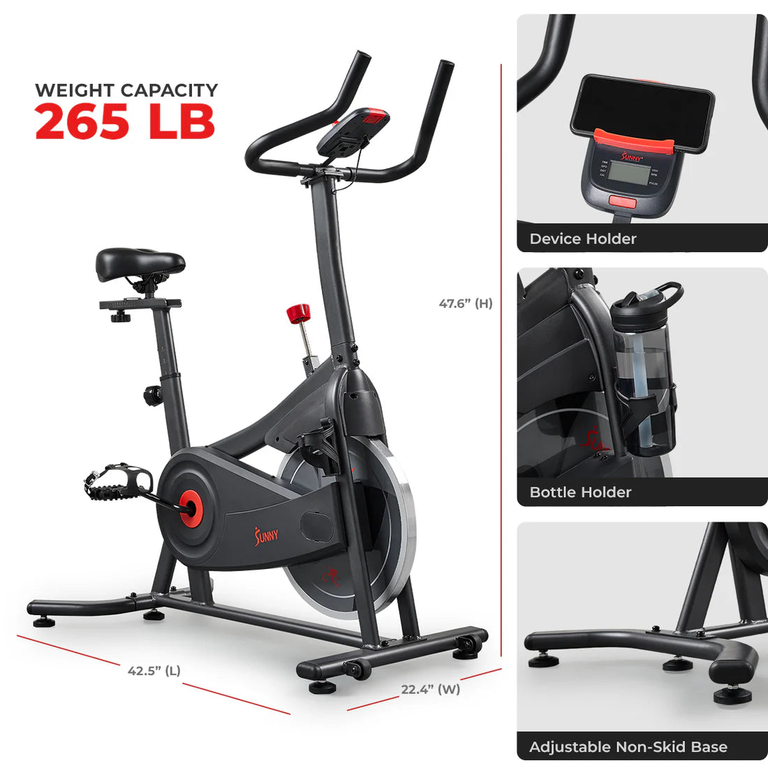 Active 100 Smart Magnetic Cycling Exercise Bike