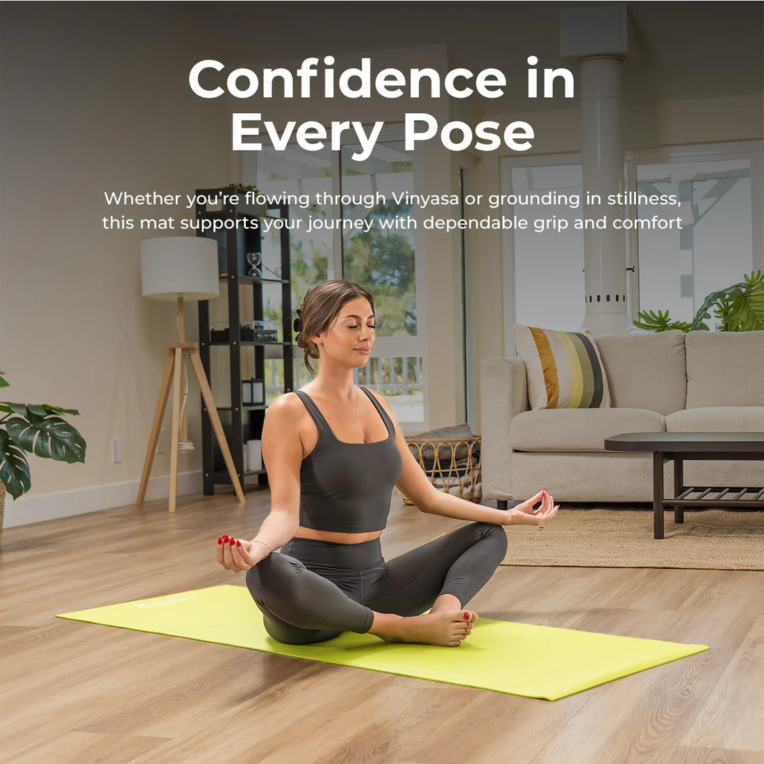 Sunny Health & Fitness High-Density Yoga Mat