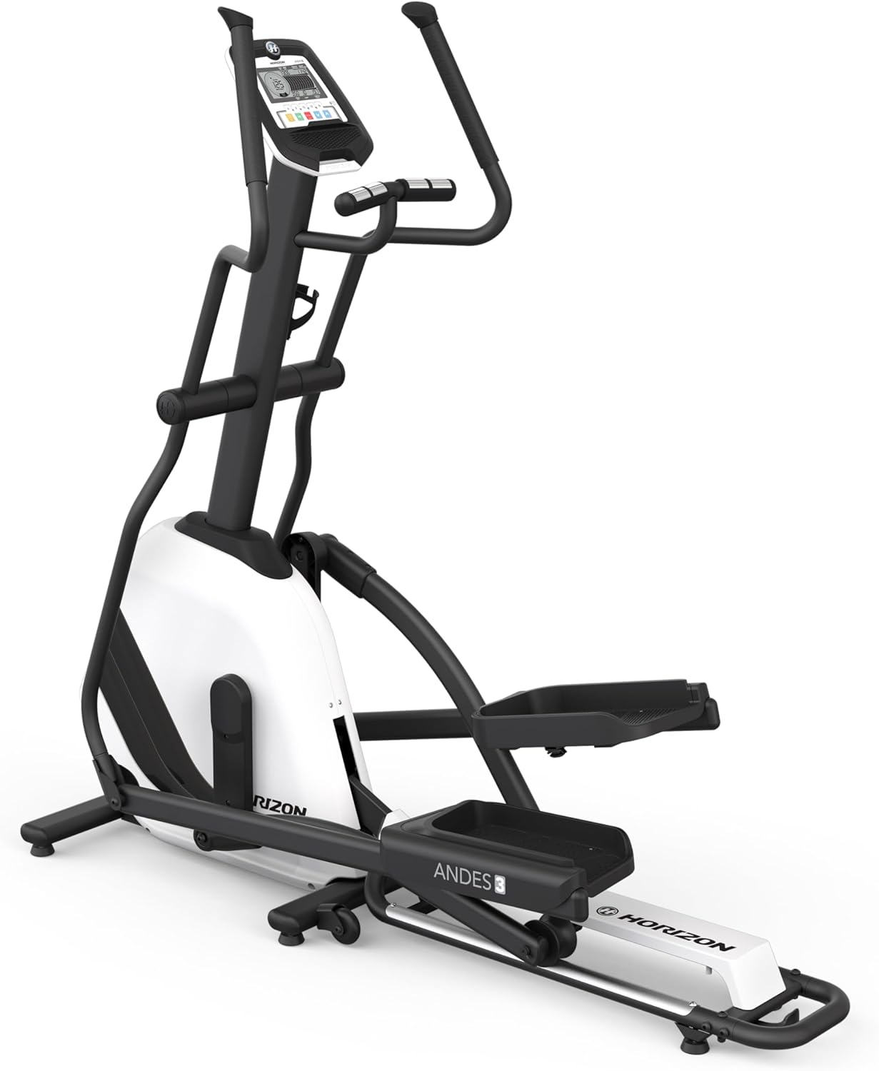 Horizon Fitness Andes 3 Elliptical Trainer Home Cross Trainer 16 Resistance Levels 5.5 LCD Screen SixStar Folding Frame