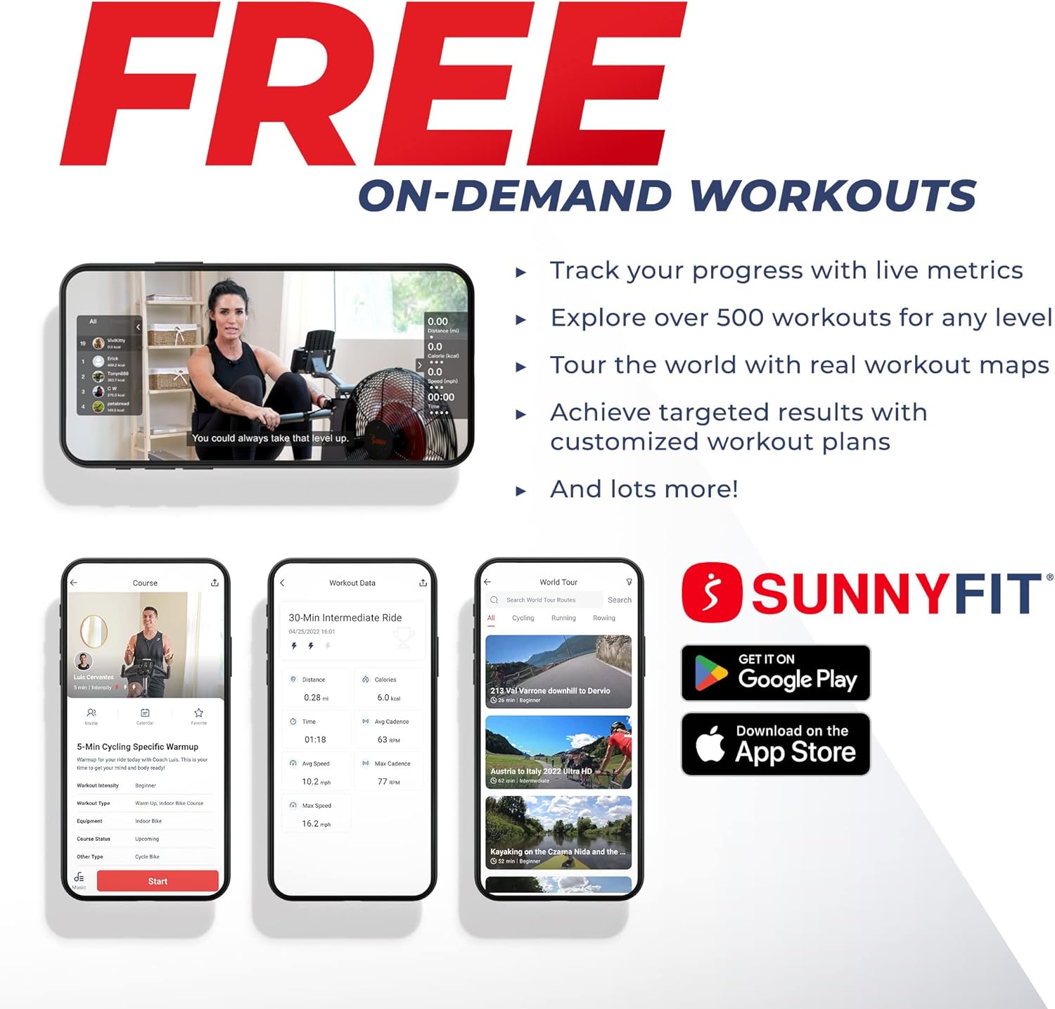 Sunny Health & Fitness Obsidian Surge Smart Water Rowing Machine with Dynamic Real-Time Resistance