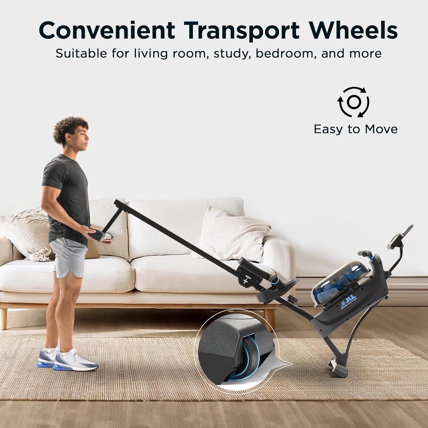 JLL Multi-Function Premium Magnetic Water Rowing Machine