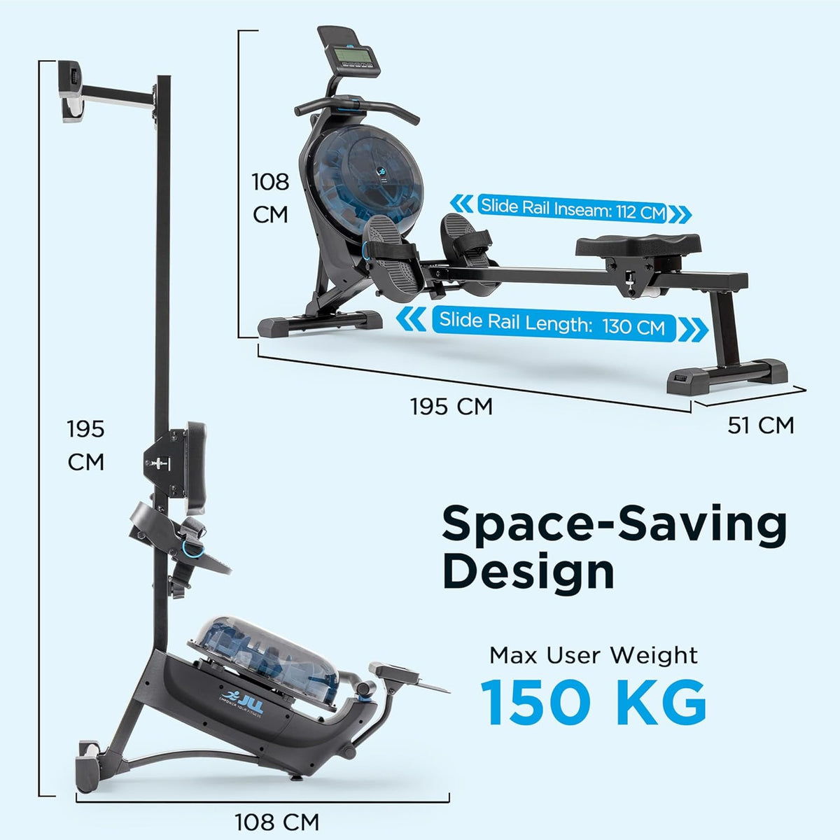 Premium Magnetic Water Rowing Machine