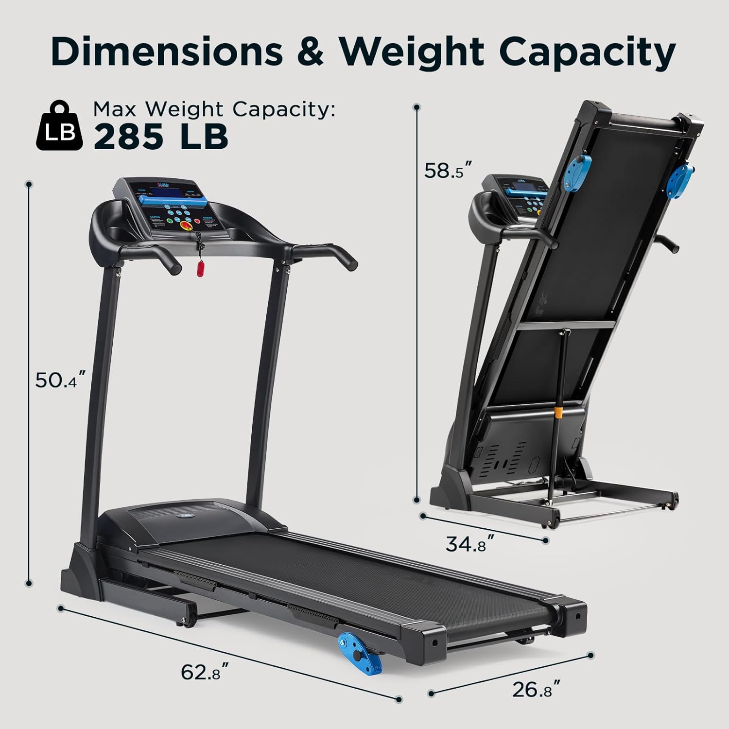 JLL T100 Foldable Treadmill