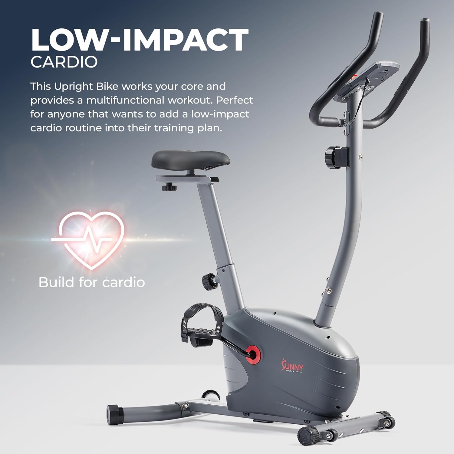 Sunny Health & Fitness Performance Upright Exercise Bike