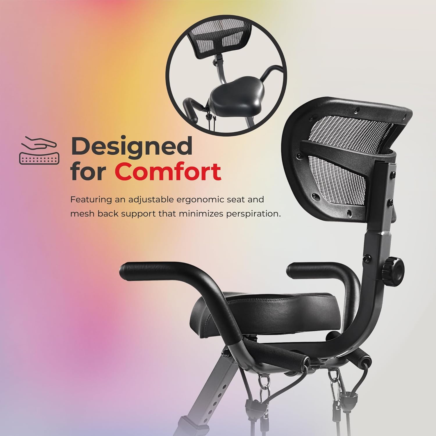 Sunny Health & Fitness Foldable Magnetic Stationary Exercise X-Bike Pro