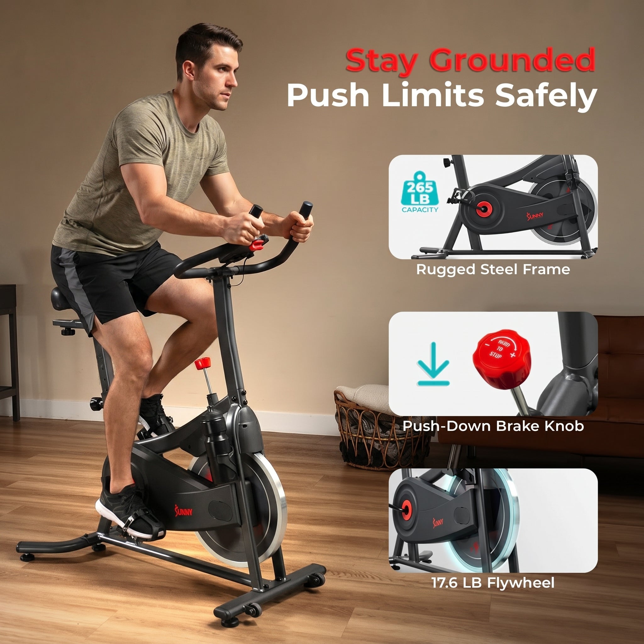Active 100 Smart Magnetic Cycling Exercise Bike