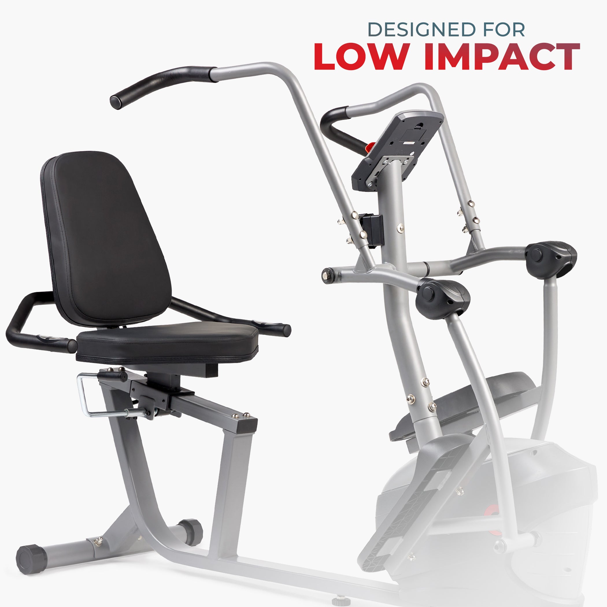 Sunny Health & Fitness Performance Interactive Recumbent Cross Trainer Elliptical Bike