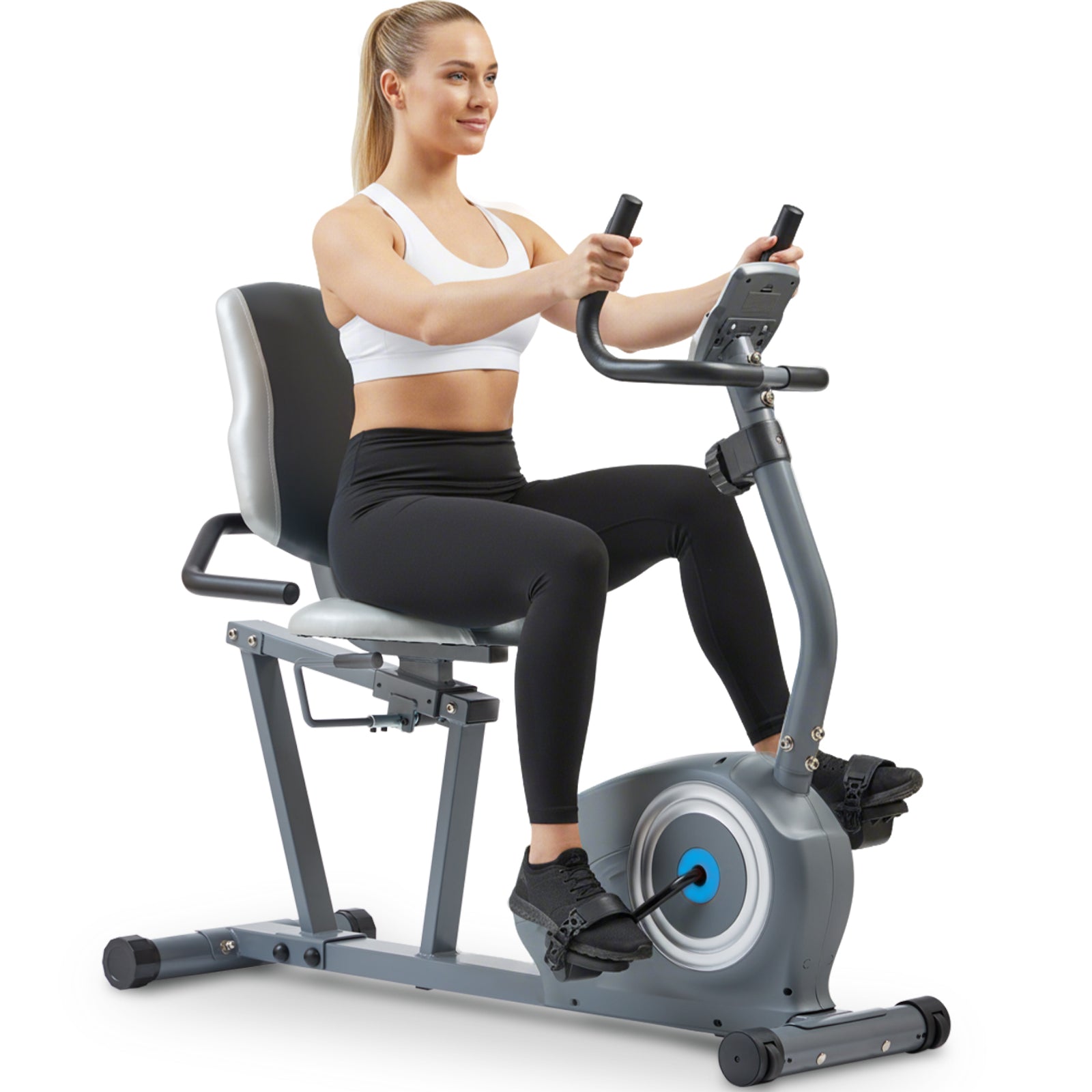 JLL Fitness Essentials Series Magnetic Smart Recumbent Bike