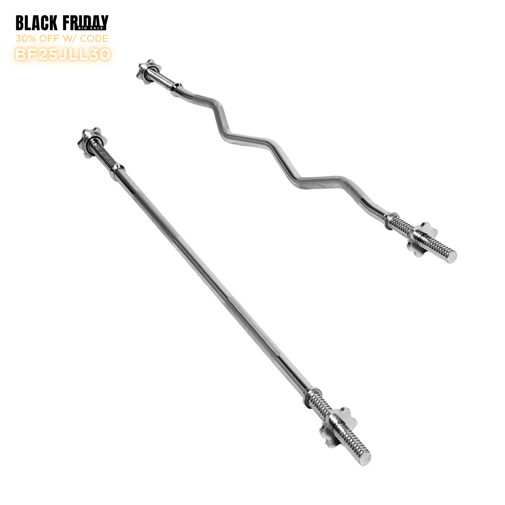 Weight Lifting Barbell Chromed Steel