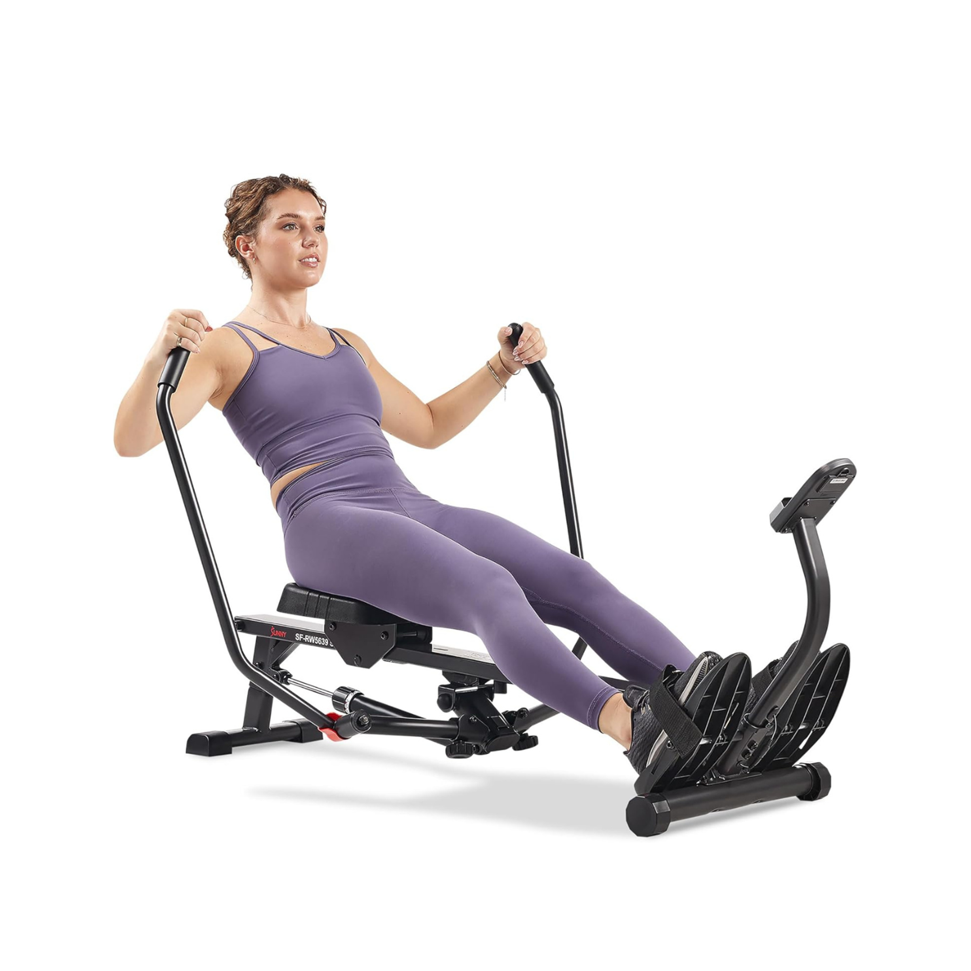 Sunny Health & Fitness Smart Compact Full-Motion Rowing Machine