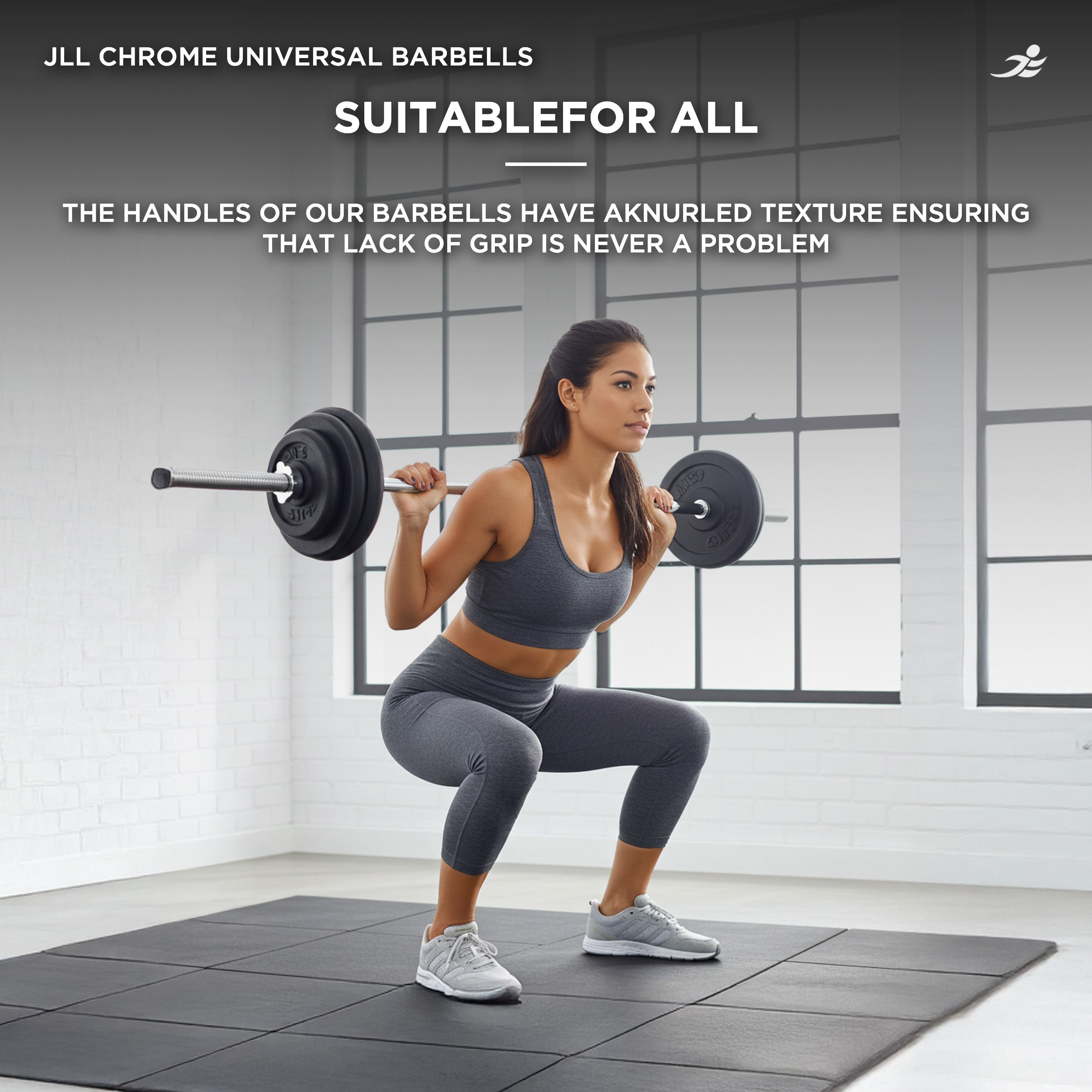 Weight Lifting Barbell Chromed Steel