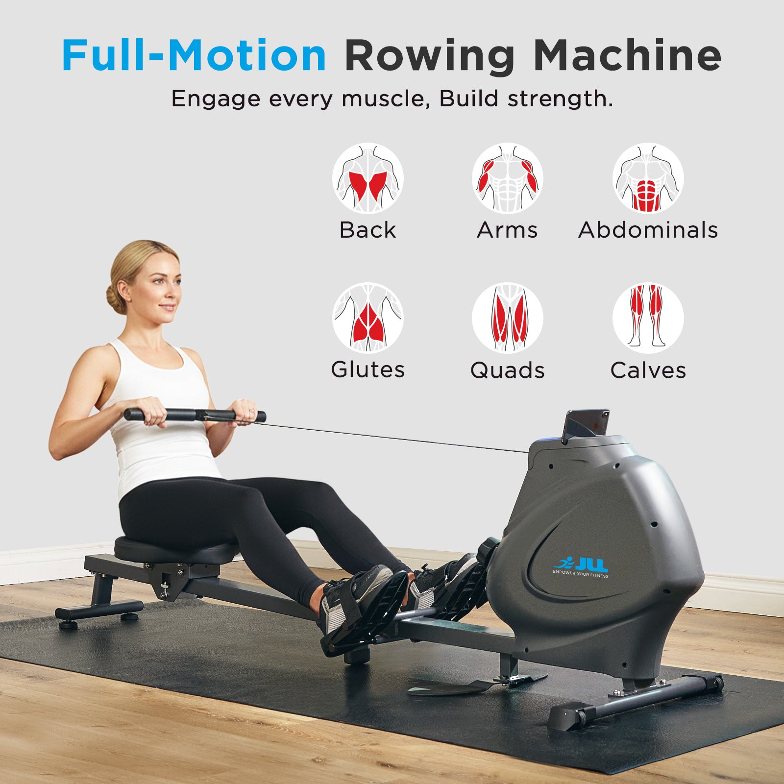 JLL Multi-Function Premium Magnetic Rowing Machine