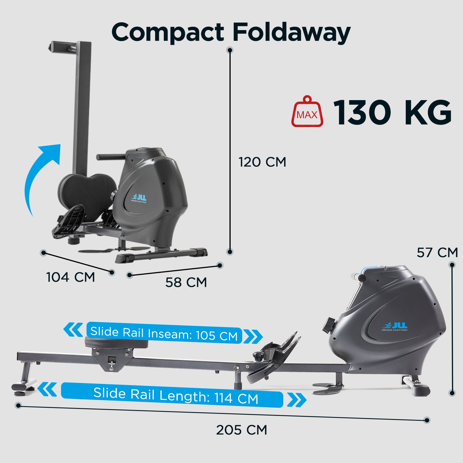 JLL Multi-Function Premium Magnetic Rowing Machine