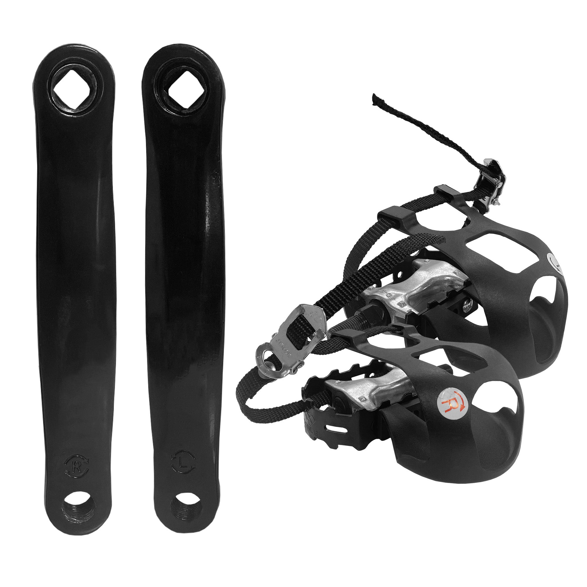 Indoor Cycling Spin Bike Crank Arm Set Indoor Cycling Bike Pedals