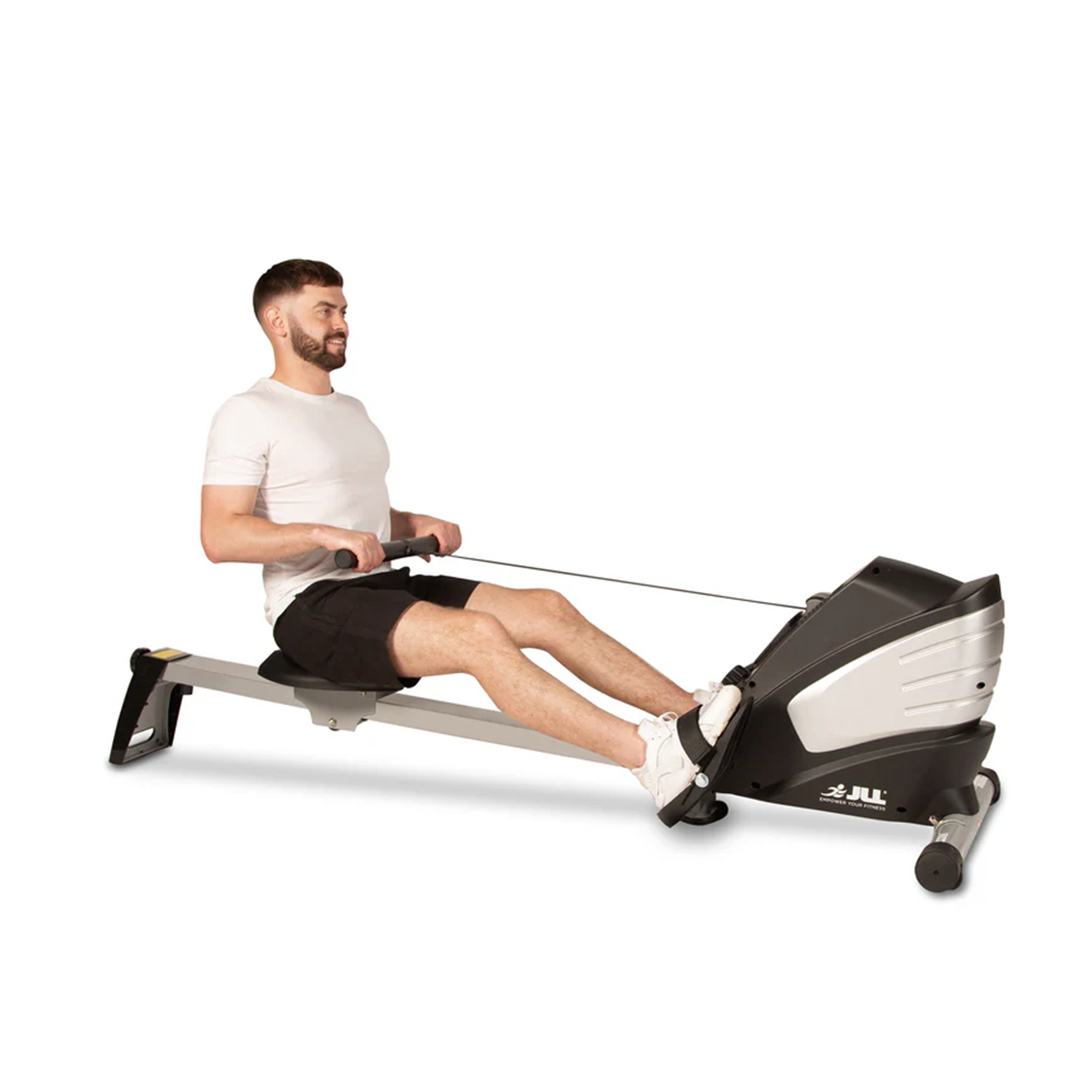 R200 Rowing Machine - Foldable Magnetic Resistance Rower for Home Use, 6 Readout LCD Monitor