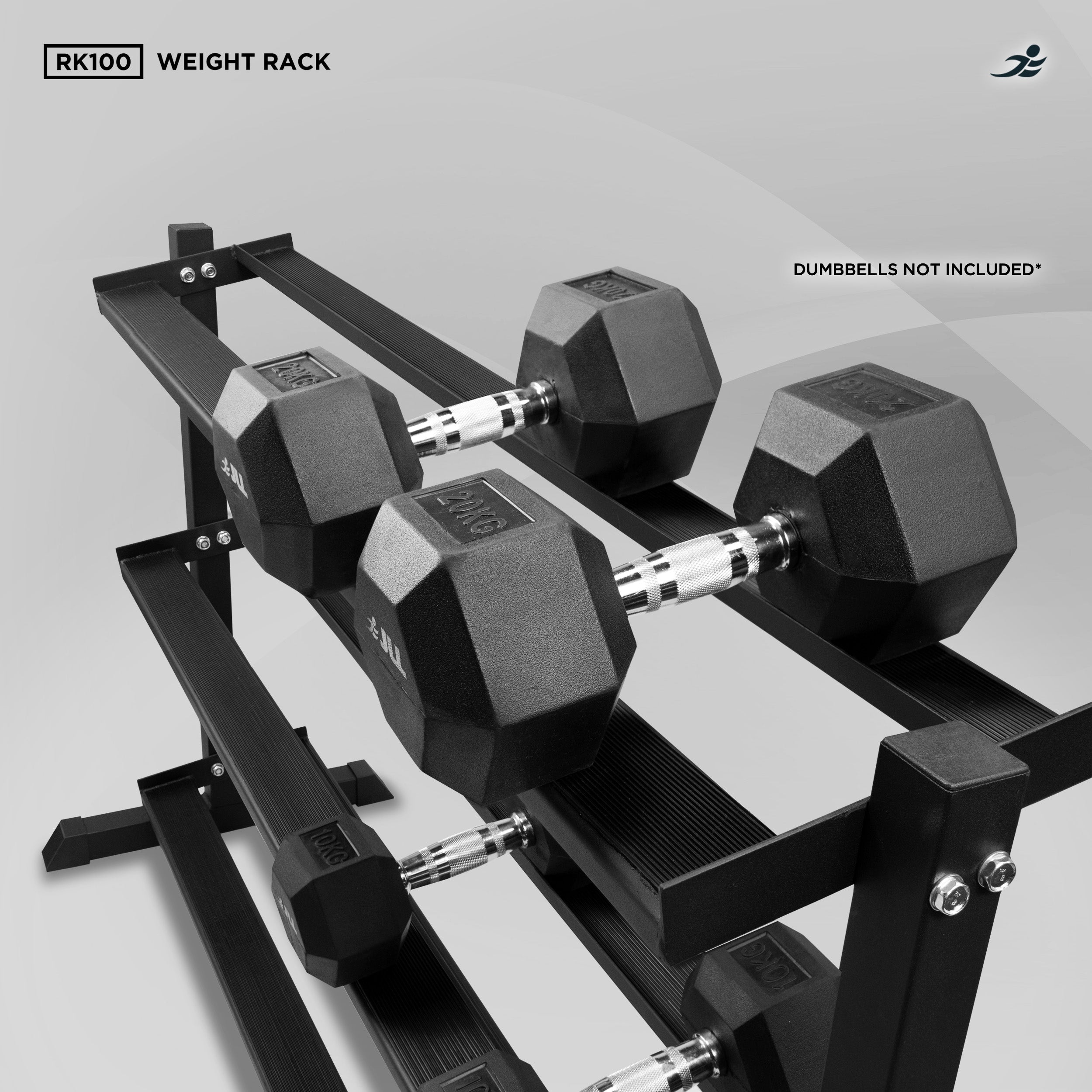 RK100-3 Tier Dumbbell Rack, Weight Stand