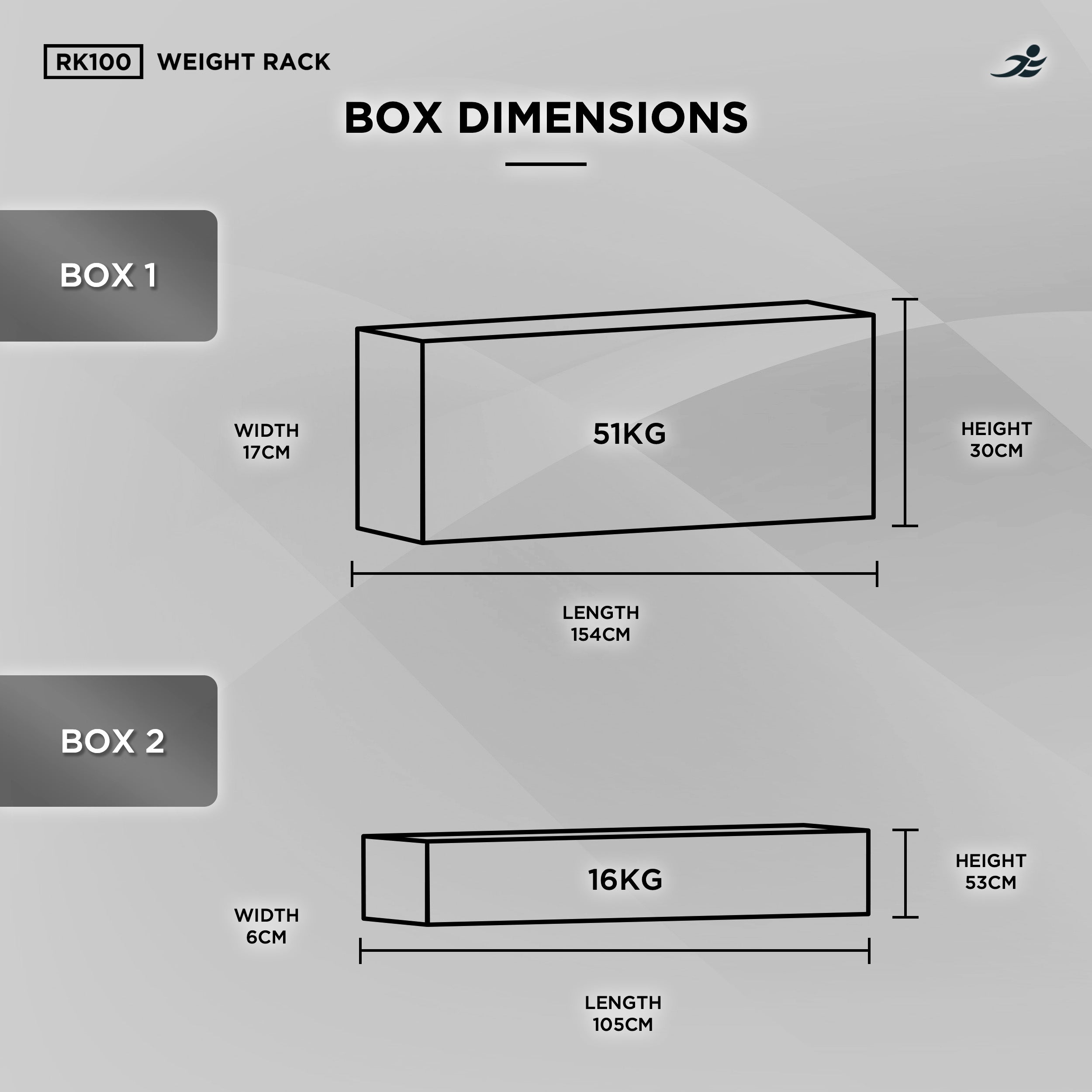 RK100-3 Tier Dumbbell Rack, Weight Stand