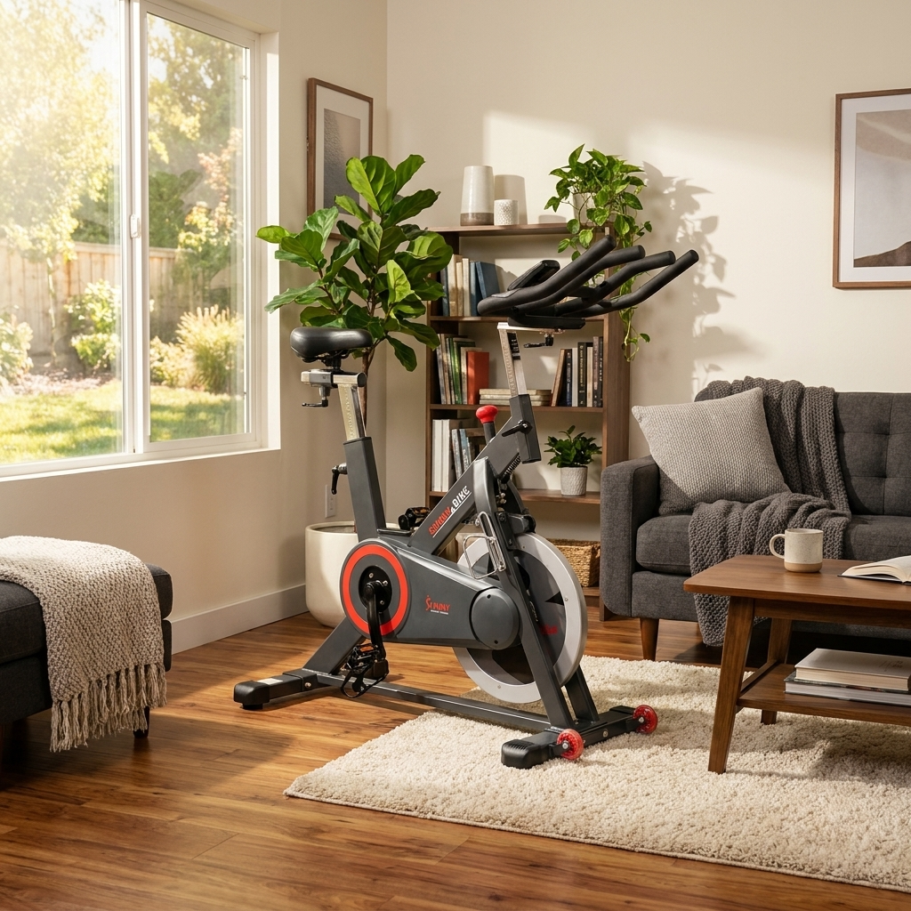 Premium Smart Magnetic Belt Drive Indoor Cycling Exercise Bike