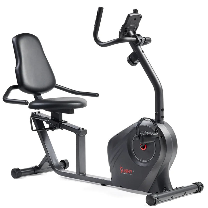 Heavy-Duty Recumbent Bike w/Wide Cushioned Seat & Back