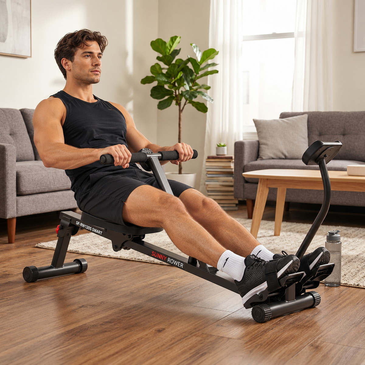 Smart Compact Hydraulic Rowing Machine