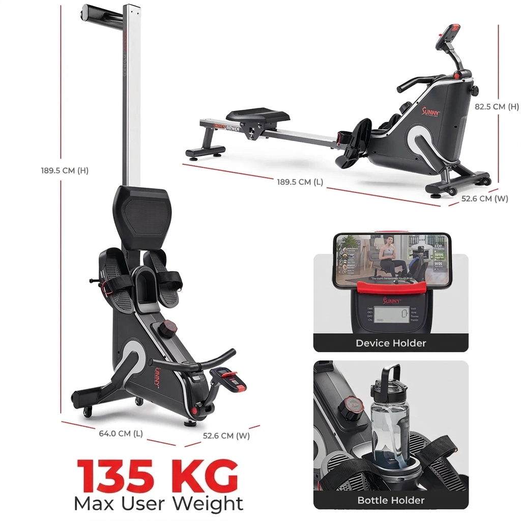 Smart Magnetic Rowing Machine