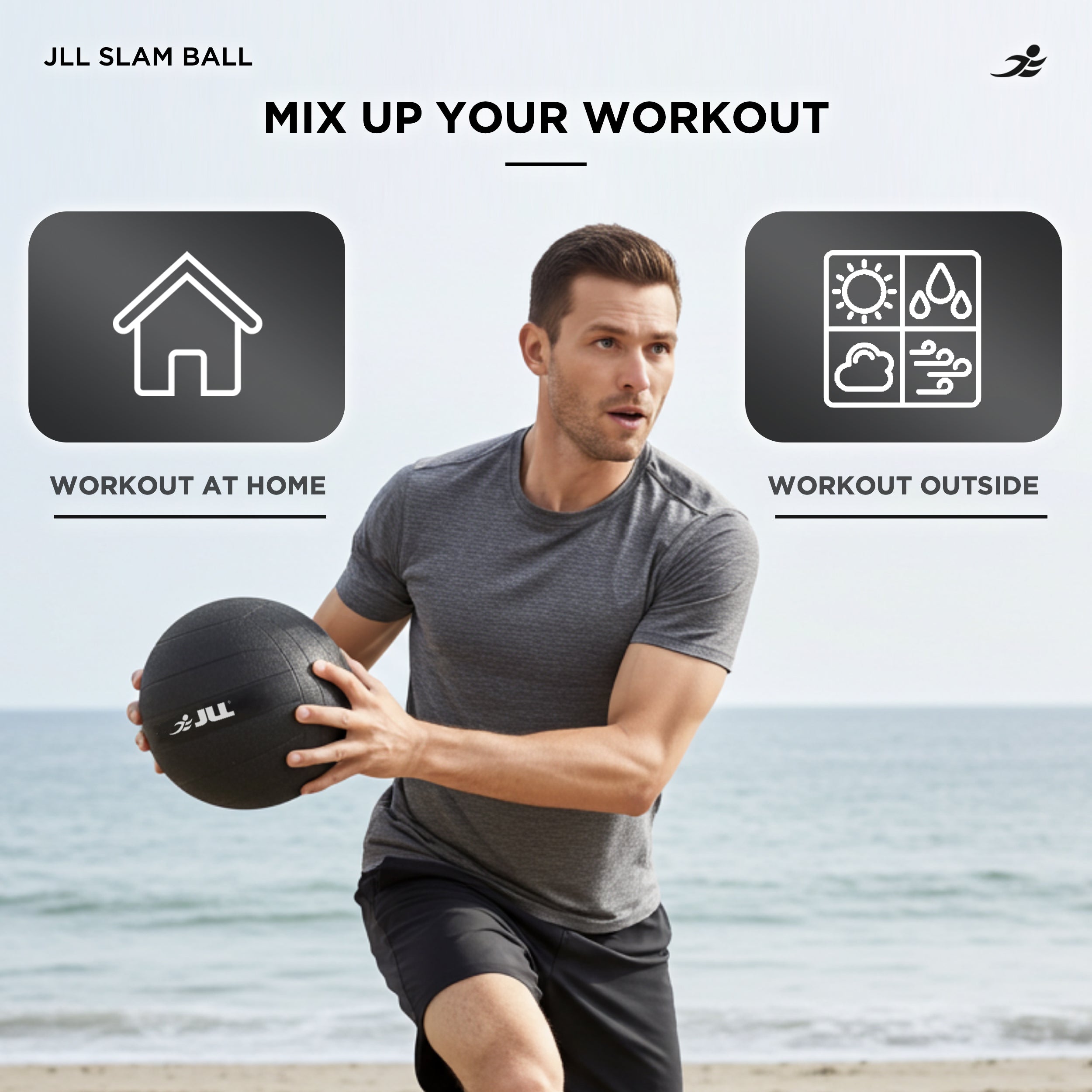 Heavy Duty Slam Ball - Available in 5kg, 10kg, 12kg & 15kg