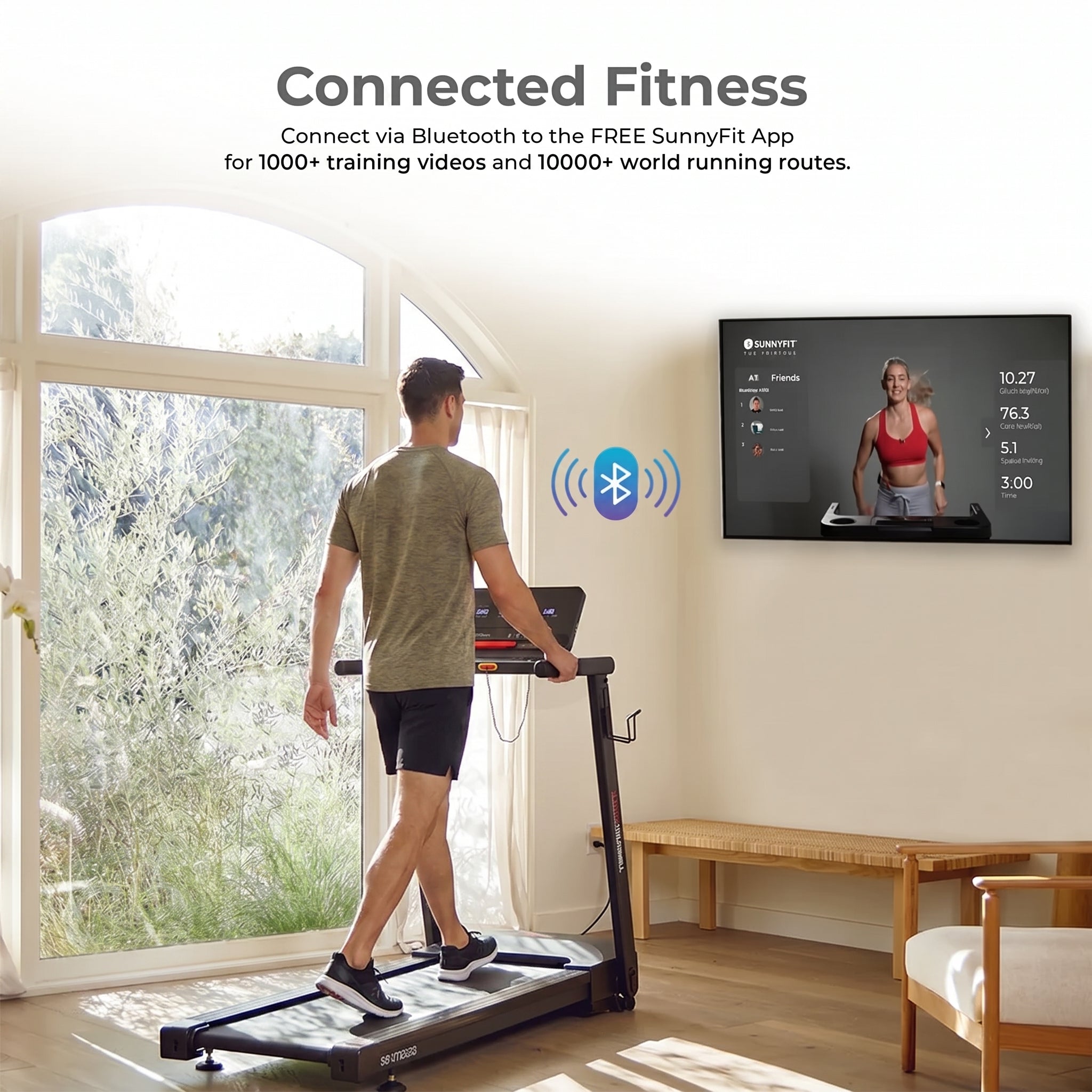 Slim Interactive Auto Incline Smart Foldable Treadmill