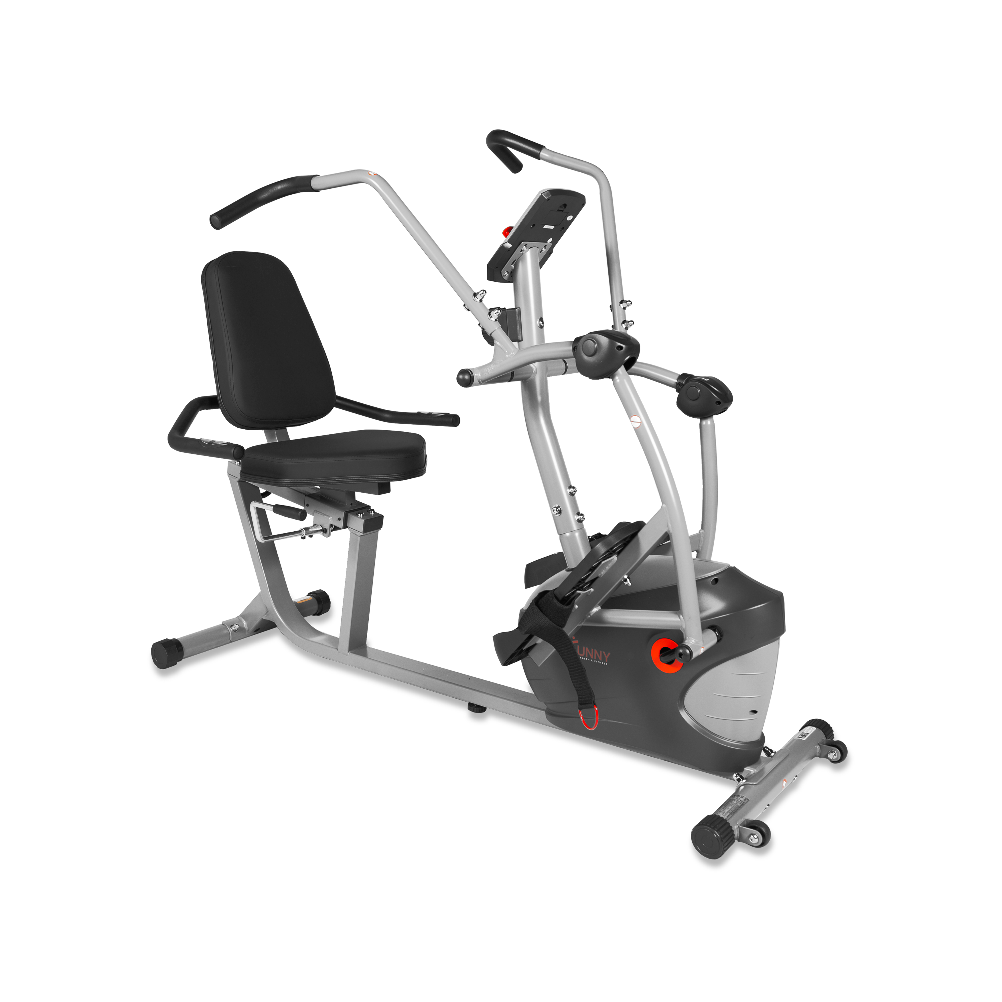 Sunny Health & Fitness Performance Interactive Recumbent Cross Trainer Elliptical Bike