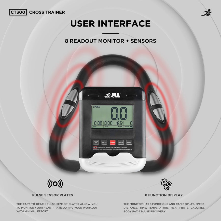 CT300 Cross Trainer - Magnetic Resistance Cross Trainer/ Elliptical for Home Use