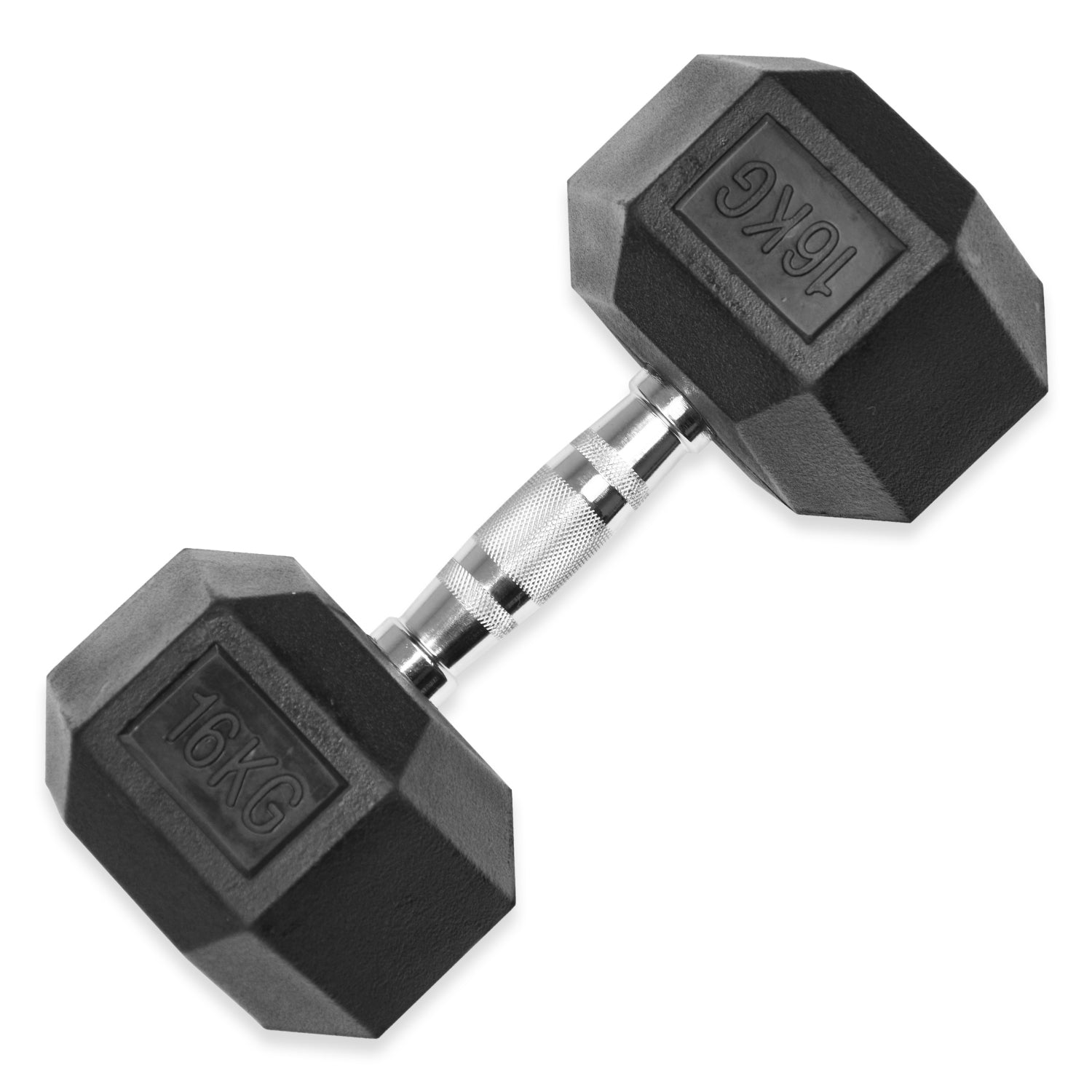 Rubber Hex Dumbbells 4kg - 32kg