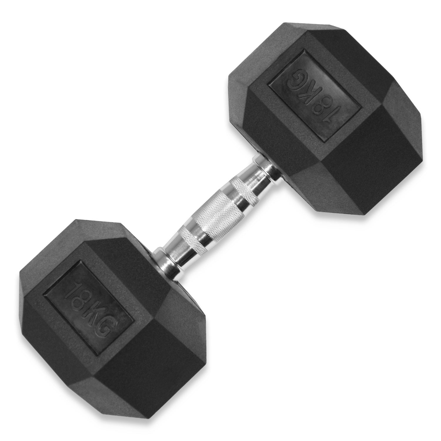 Rubber Hex Dumbbells 4kg - 32kg