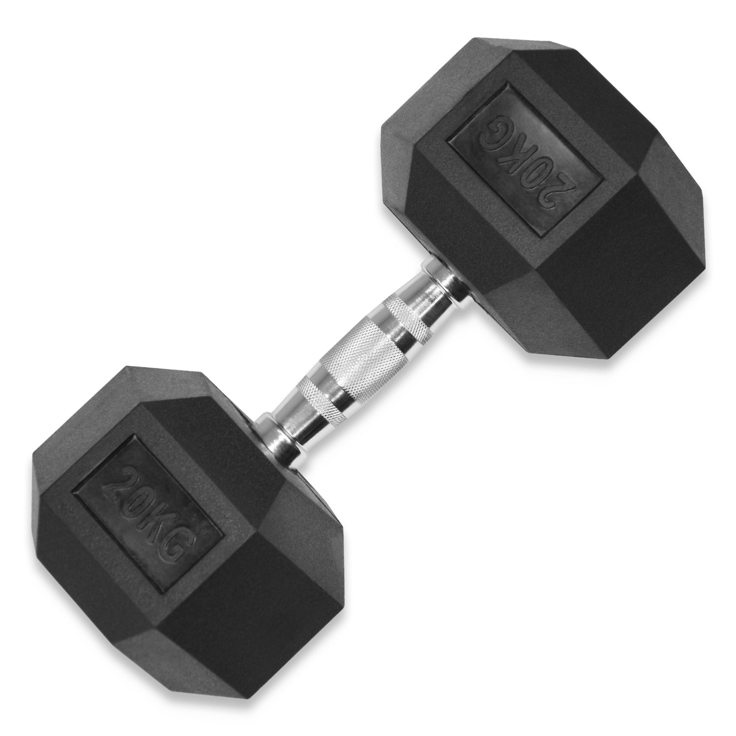 Rubber Hex Dumbbells 4kg - 32kg