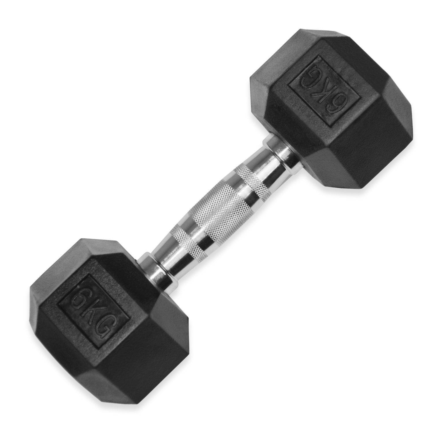 Rubber Hex Dumbbells 4kg - 32kg