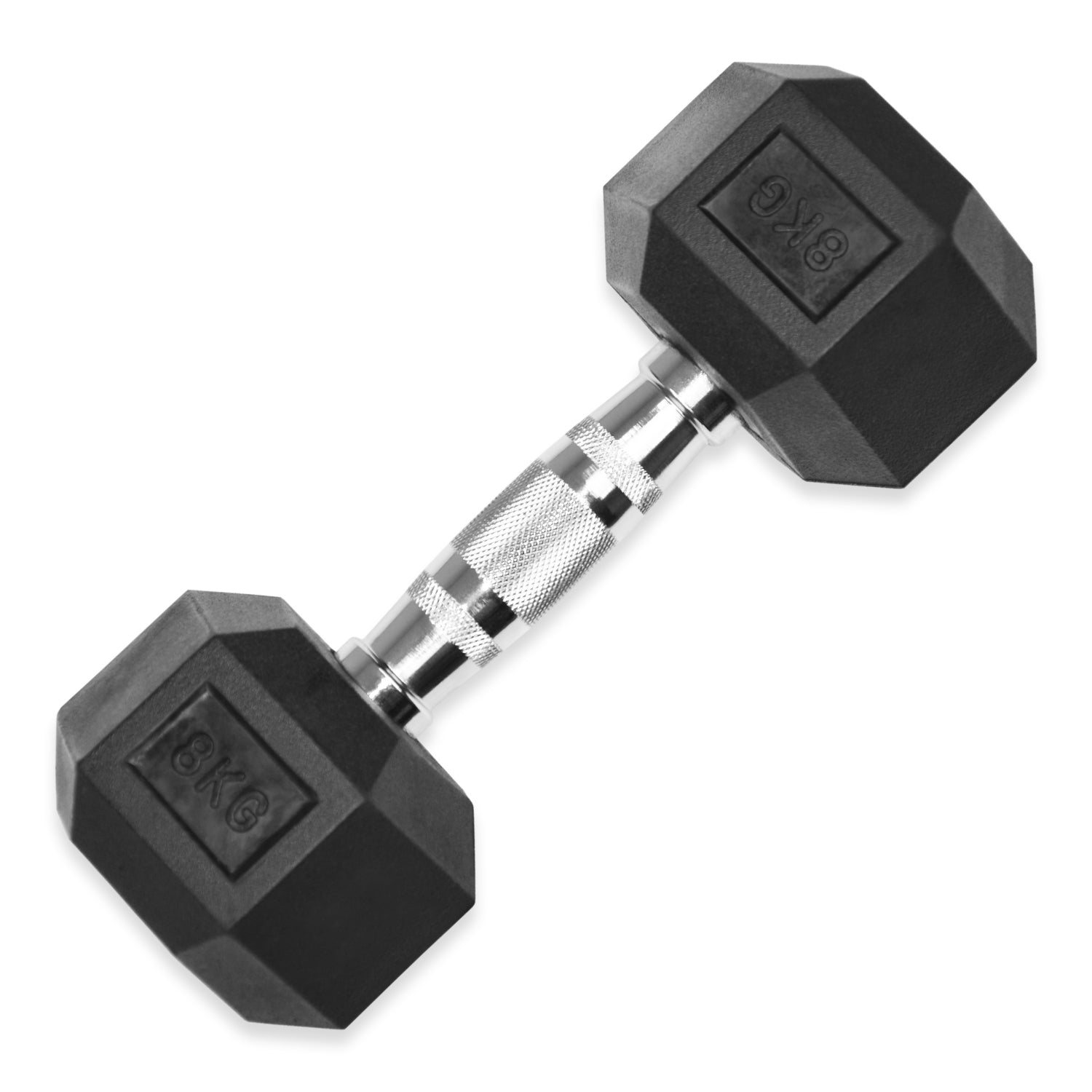 Rubber Hex Dumbbells 4kg - 32kg