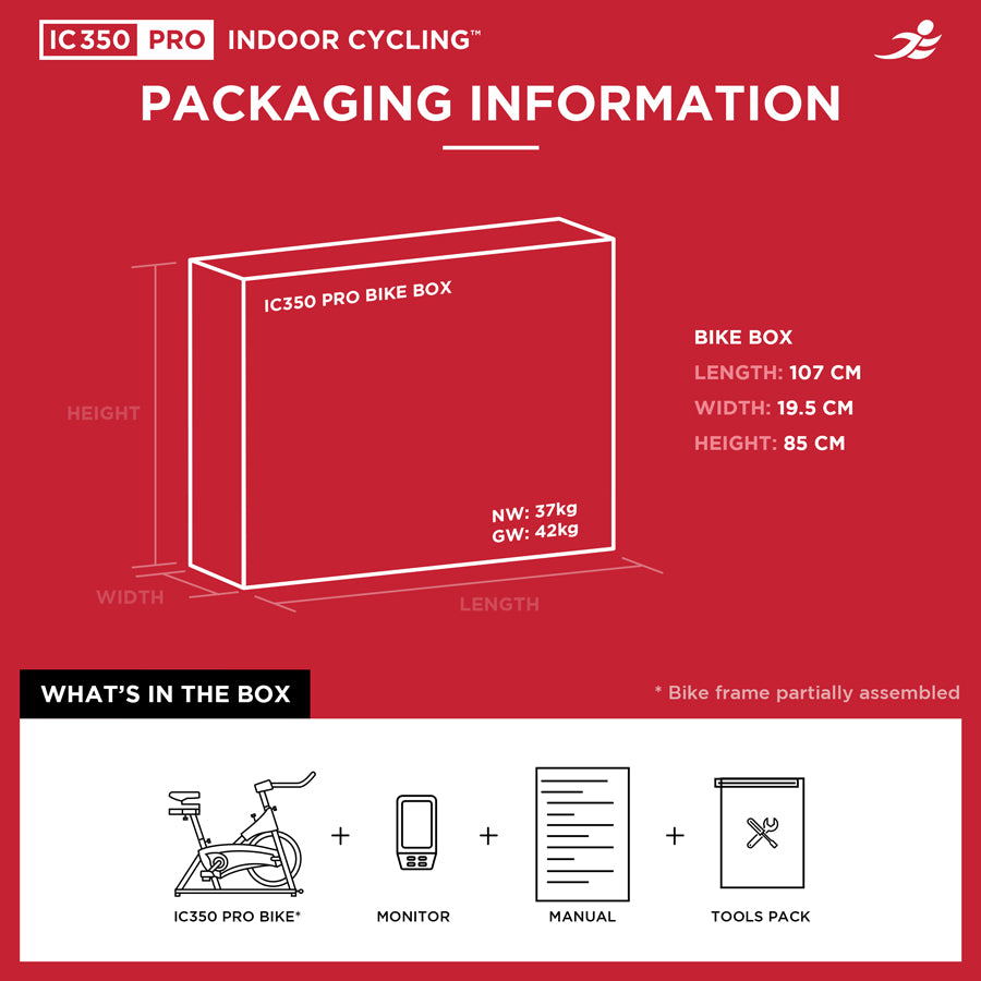 IC350 Pro Indoor Cycling Bike - Packaging Damage