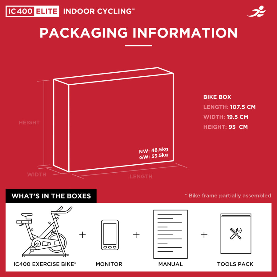 IC400 Elite Indoor Cycling Bike - Packaging Damage