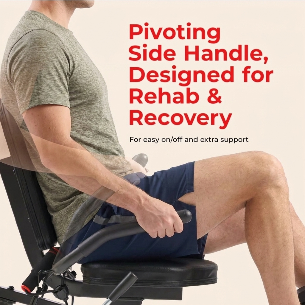16-Level Smart Magnetic Resistance Recumbent Bike