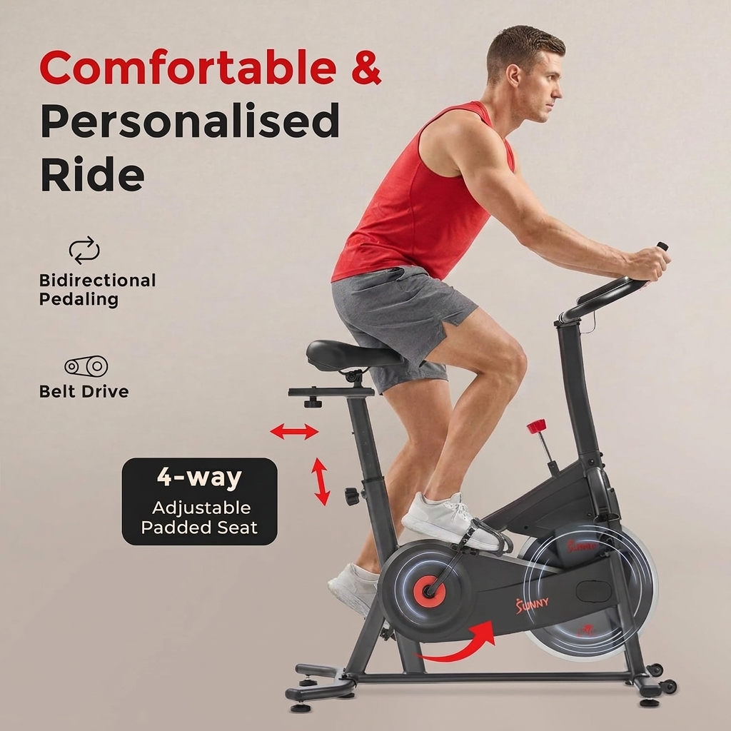 Active 100 Smart Magnetic Cycling Exercise Bike