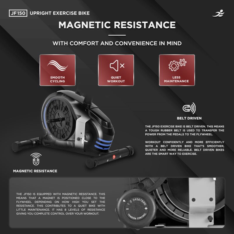 JF150 Home Exercise Bike - Magnetic Resistance