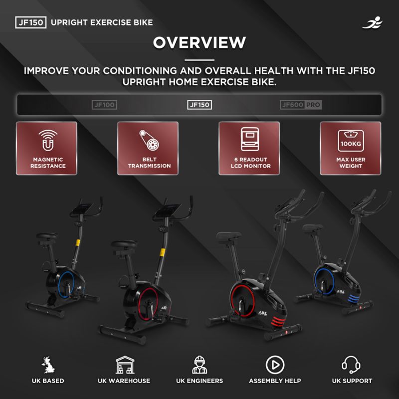 JF150 Home Exercise Bike - Magnetic Resistance
