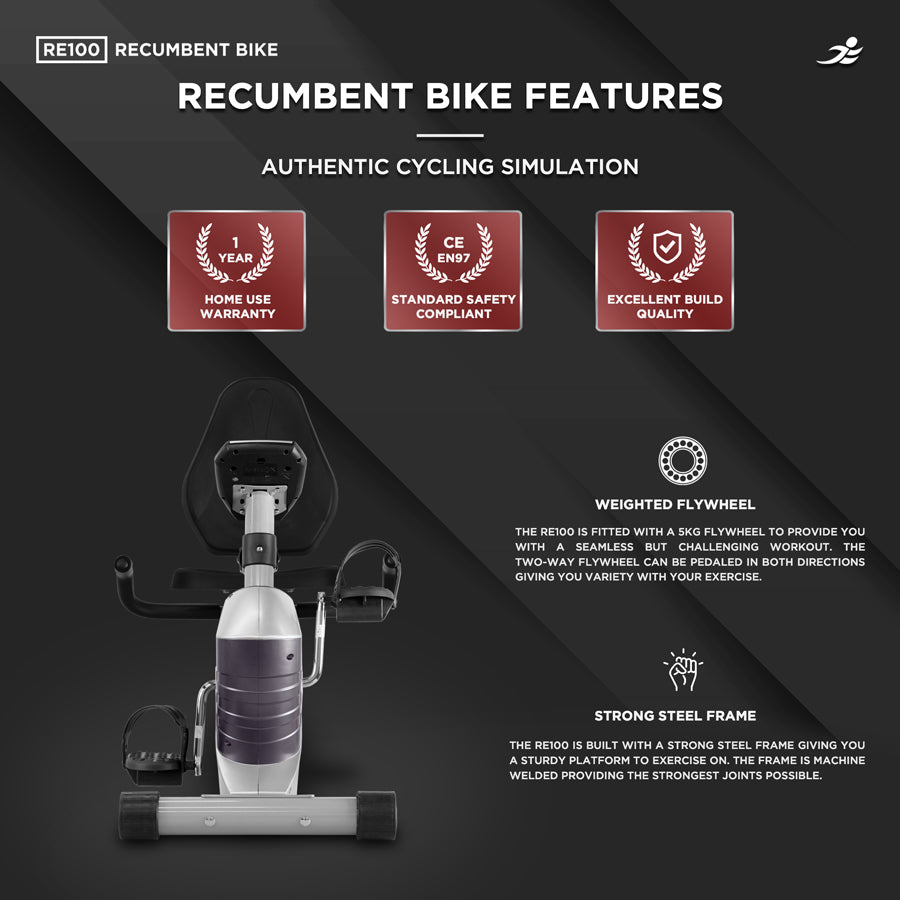 RE100 Recumbent Exercise Bike