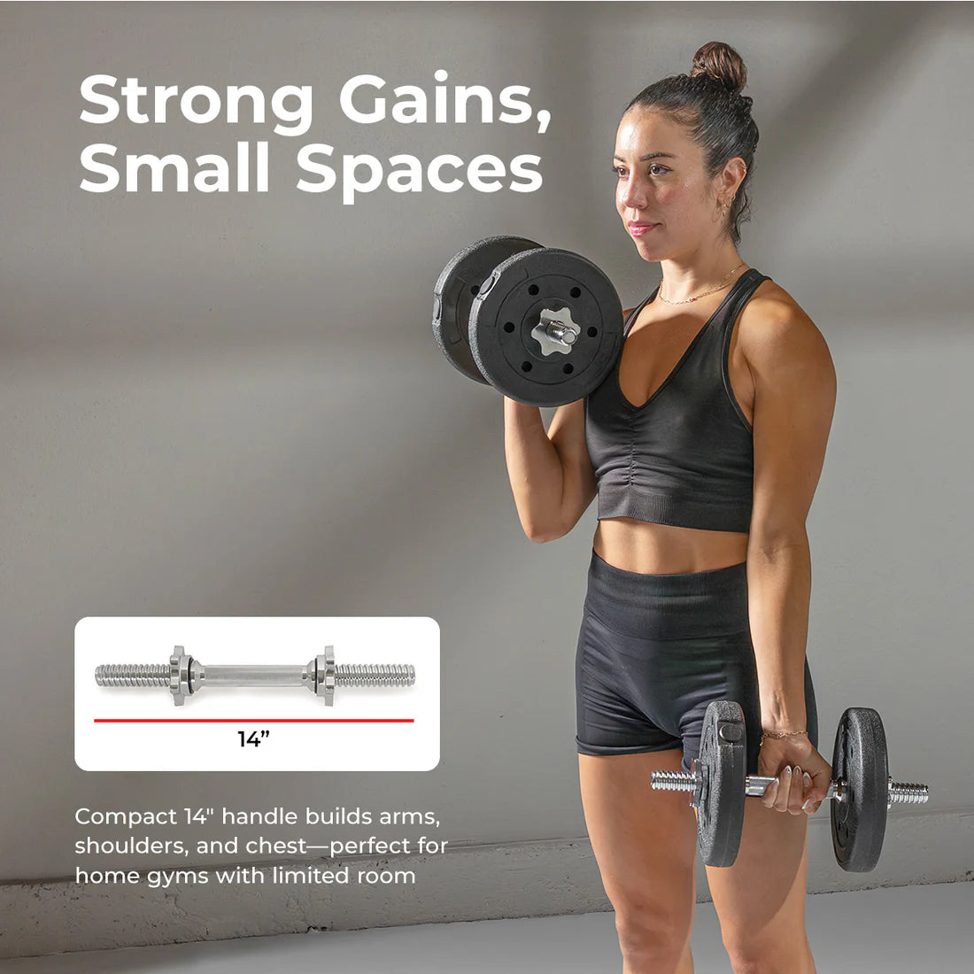Dumbbell Weight Bars - 14 inch