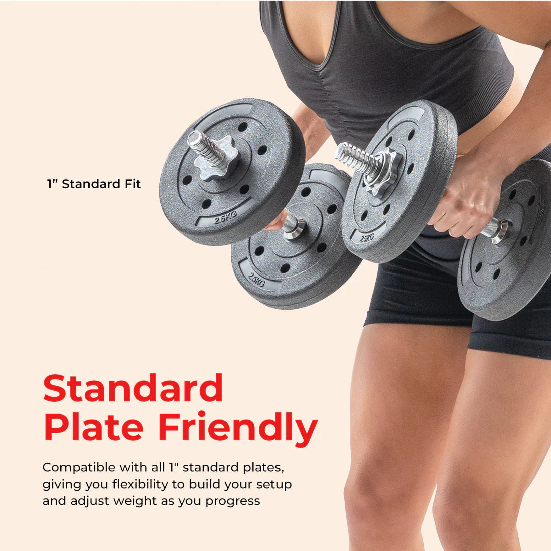 Dumbbell Weight Bars - 14 inch